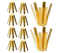10 Pezzi Adattatore per Albero da Golf, Forma Piovra, in Ottone | Manicotto e Hosel della Mazza, Riempimento del Gioco, Vestibilità Stabile, Colore Oro