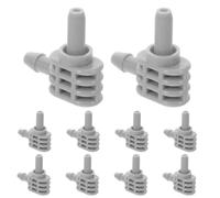 10 Pezzi Adattatore per Braccio da 7mm in PVC, Connettore Rapido | Kit Riutilizzabile, Maschio e Femmina, per Tubo Aria Singolo e Uso Domestico
