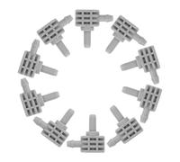 10 Pezzi Adattatore per Misuratore di Pressione a Tubo Aria Pvc