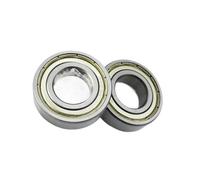 10 pezzi adatti Fit For cuscinetti a sfere a gola profonda 6003 2RS ZZ 17 * 35 * 10 mm 6003RS 6003Z DDU 2Z diametro interno 17 mm(6003 ZZ Normal)