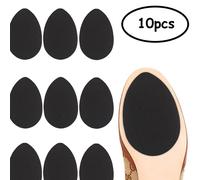 10 pezzi Adesivi anti-usura per suole di scarpe, cuscinetti in gomma autoadesivi per scarpe con tacco alto, nero anti-scivolo e anti-rumore, accessori per cinture, scarpe e stivali, forniture per il r