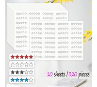 10 pezzi Adesivi per libri con valutazione a stelle | Adesivi per lettura | Idee regalo per agende | Idee regalo per lettori | Adesivi per pianificazione | Adesivi per lettura | Adesivi Buju | Per lib