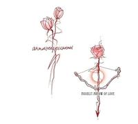 10 pezzi Adesivo per tatuaggio romantico sulla punta delle ., Adesivo per tatuaggio impermeabile colorato sulla clavicola del braccio, Adesivo per tatuaggio temporaneo monouso Tatuaggio finto(WS-H057)