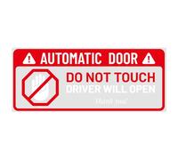 10 Pezzi Adesivo Porta Automatico Auto, 10x4cm Autoadesivo Adesivo Porta Automatica Non Toccare Segnale di Avvertimento per Taxi Auto Camion Veicoli