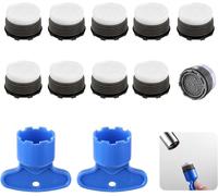 10 Pezzi Aeratore Rubinetto 24MM, Rompigetto Rubinetto Cucina Plastica, M24 Filt