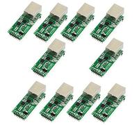 10 pezzi Aggiornato USRIOT USR-TCP232-T2 - Modulo convertitore Ethernet seriale UART TTL a Ethernet TCPIP, supporto DHCP e DNS