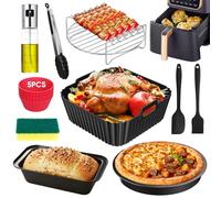 10 pezzi Airfryer Accessori per Philips 2000 Serie 6,2L NA230/7,2L HD9285, Ninja MAX PRO AF180EU, senza BPA, COSORI Turbo Tower Pro Smart 10,8 l, accessori per friggitrice ad aria calda COSORI
