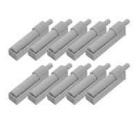 10 Pezzi Ammortizzatore per Porta Armadio Grigio | Plastica Gomma Morbida, Retrofit Rapido, Assorbimento Urti per Mobili e Ferramenta Domestica