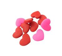 10 Pezzi Antivibrazione Tennis a Cuore in Silicone per Racchetta | Riduce le Vibrazioni, Dona Comfort e Costanza, per Partita di Tennis, Colore Rosso e Rosa