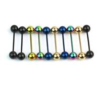 10 Pezzi Arcobaleno Palla in Acciaio Inossidabile lingotti per Linguetta Anelli per Ombelico Gioielli per Il Corpo Comodo e Pratico Professional Design