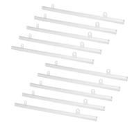10 Pezzi Bacchetta per Poster in PVC, Supporto Trasparente | Cambio Rapido del Poster, per Insegne e Immagini, Uso in Negozio e Spazi Pubblici, Ganci Adesivi