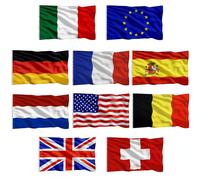 10 PEZZI BANDIERE NAZIONALI150X90 CM BANDIERE DEL MONDO BANDIERE EUROPA