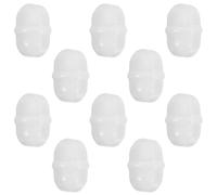 10 Pezzi Barra Magnetica Agitatore da Laboratorio Ptpe Bianca 10mm | Compatibile Becher ed Erlenmeyer, Stabile ad Alta Velocità, per Esperimenti Chimici e Laboratori Universitari