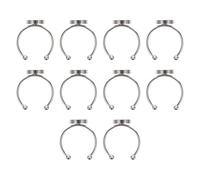 10 Pezzi Base Anello Regolabile, Fondo Piatto | Superficie Liscia, Non Graffia le Mani, per Cristalli Piatti, per Pietre, Cabochon e Resina