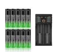 10 Pezzi Batterie Ricaricabili 3.7V 9800mAh Batteria Agli Ioni Di Litio Batterie Compatibili Con Torce Portatili Lampade Frontali Macchine Fotografiche Giocattoli Mini Fan Auto Giocattolo Ecc.