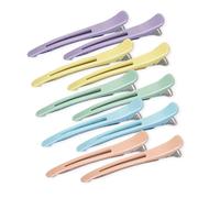 10 Pezzi Becchi D'oca Per Capelli Antiscivolo con Striscia in Silicone, Mollette Capelli Donna Ispessita, Pinze per Capelli di Estensione, Fermagli per Capelli per Lo Styling Della Sezione