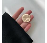 10 pezzi bellissimi bottoni con ondulazione dell'acqua bottoni con gambo in lega di zinco abbigliamento donna bottoni alla moda forniture per cucire fai da te-oro pallido-25mm