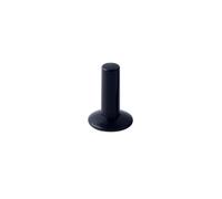 10 pezzi bianco/blu/nero 1/4" OD tappo terminale POM connettore a innesto rapido for acquario filtro acqua RO osmosi inversa(Nero)