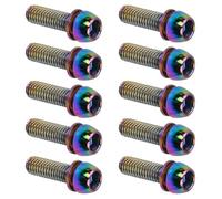 10 Pezzi Bici Stelo Bulloni, M6x20 mm Vite da Bicicletta con Rondella, Viti Fisse per Stelo Bici, Bulloni per Manubrio Della Bicicletta per Bici da Strada Mountain Bike (Multicolore)