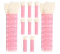 10 Pezzi Bigodino per Capelli con Clip, Volume alla Base, Plastica Resina | Manici Anti Scottatura, Calore Uniforme, Facile per Principianti, Viaggio e Toeletta Domestica