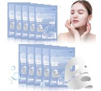 10 Pezzi Bio Collagen Real Deep Mask, Bio Collagen Mask, Maschera viso anti-rughe, maschera collagene viso, Idratazione Profonda e Lifting antirughe, Maschera Idratante