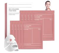 10 Pezzi Bio Collagen Real Deep Mask, Bio Collagen Mask, Maschera viso anti-rughe, maschera collagene viso, Maschera Idratante, Idratazione Profonda e Lifting antirughe (B)