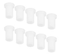 10 Pezzi Boccola 7 MM in Plastica per Cerniera Inferiore Frigorifero | Foro Passante, Bianco e Liscio, per Perno Cerniera, Manutenzione in Negozi e Cucine
