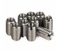 10 Pezzi Boccole Filettate per Legno, Inserto Filettato Autofilettante, Tipo Inserti Filettati M6x1.0 mm M8x1.25 mm Dado in Acciaio Inossidabile Per Computer, Automotive, Attrezzature Meccaniche