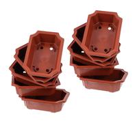 10 pezzi bonsai pentole in stile vintage piante bonsai in plastica che