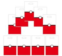 10 pezzi Borse regalo a tema Pokémon, Borse caramelle Pokeball, Decorazioni per feste di compleanno per bambini e bambine, Forniture per festa di nascità Stile-A,Stile B,Stile-CFumettoPEVA