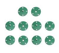 10 Pezzi Bottoni in Lega da Cucire a Mano, Verdi 21 MM | Accessori Decorativi per Cucito e Progetti Creativi, Stile Chic per Abiti e Cappotti