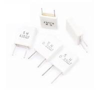 10 pezzi BPR56 5W Resistore di cemento non induttivo 2R Passive Resistors
