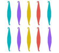 10 Pezzi Bretelle di Plastica usa e getta Elastiche Ortodontiche Bretelle Posizionamento, Supporti Elastici in Gomma per Ortodontica, Ortodontico Posizionatori di Elastici (Colore Casuale)