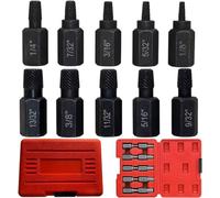 10 pezzi broken Head Bolt Screw Cap Extractor, Broken Head Screw Hexagon Socket Bolt Removal Tool, Screw Extractor Set, Damaged Bolt Extractor Set for Removing Broken Studs Bolts Socket Screws
