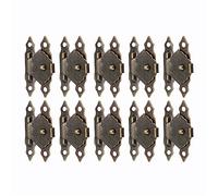 10 pezzi bronzo antico contenitore di gioielli in ferro lucchetto chiusure chiusura chiusura scatola di legno Toggle Hasp chiusura a scatto ferramenta for mobili(Antique bronze)