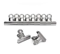 10 pezzi Bulldog clip, clip raccoglitore in acciaio inossidabile, 65 mm, graffette in metallo per foto, mappe, disegni, opera d'arte, documento, cartellino del prezzo