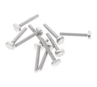 10 Pezzi Bullone a T M6x45 in Acciaio Inox per Banco e Dime | Acciaio Inossidabile Argento, Posizionamento Regolabile, Lavorazione Precisa, per Serraggi, Mobili e Assemblaggi