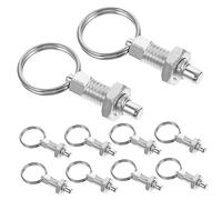 10 Pezzi Bulloni Di Ancoraggio Della Serra Pin Di Blocco Serra Viti e Dadi Pin Di Sicurezza Bulloni Tagliati in Serra Stantuffo a Manopola Metallo Acciaio Fermaglio a Molla