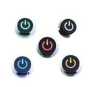 10 pezzi C12 LED OD 10 mm Interruttore Cap Simbolo Cap for 6 * 6 mm Tattile Momentaneo LED Interruttore a Pulsante Tattile Icona di Alimentazione Cap(No. 2)