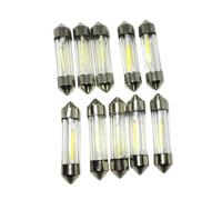 10 pezzi C5W C10W LED Lampadina Canbus 31mm 36mm 39mm 41mm Festoon LED Luce interna for auto Cupola Lettura Targa Lampada 12V Auto Bianco(31mm)