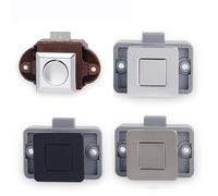 10 pezzi Camper Car Push Lock Barca Motore Home Cabinet Cassetto Pulsante di chiusura Serrature Senza chiave Ferramenta for serratura porta mobili(SS6209-Satin Nickel)