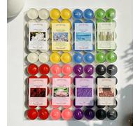 10 pezzi Candele tealight, diametro 1,5 cm, diametro base 3 cm, durata di combustione 1,5-2 ore, senza gocciolamento, in cera di paraffina, adatte per casa, decorazione romantica, piscina, matrimonio