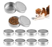 10 Pezzi Cani di Alluminio Naso Contenitori di Lavoro | Contenitore per Profumo per Addestramento Da 68 X 25 mm, Portatili Scatole Profumate per Cani Porose da 60 ml