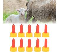 10 Pezzi Capezzoli Pritchard per il Latte Animale da Bere per Capezzolo Morbido in Gomma Morbida per Nutrire i Bambini Cuccioli di Agnello di Capra di Capra