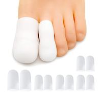 10 pezzi cappucci Copri dita in gel protezione dita dei piedi grandi e piccole in silicone salva punte e proteggi dita per prevenire vesciche calli e duroni ritagliabile per uomo e donna