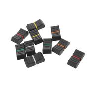 10 Pezzi Cappucci per Fader in Gomma, Profilo Piatto, 2,5x1,2x0,8cm | Superficie Antiscivolo, Tocco Morbido, Installazione Rapida, per Consolle Audio, Installazioni Fisse, Teatro