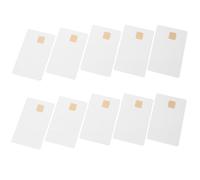 10 Pezzi Carta Ic Bianca con Chip, Memoria 2k | PVC e Rame, Prestazioni Stabili, Installazione Semplice, Formato Vuoto, Accessorio Incluso