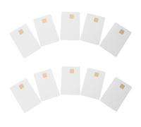 10 Pezzi Carta Intelligente Bianca con Chip 2k Memoria per Lettori | PVC e Rame, Resistente a Schizzi e Sporco, per Gestione Credenziali in Comunità e Parcheggi