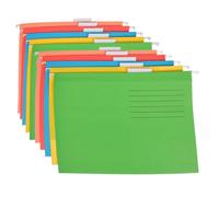 10 Pezzi Cartella Sospesa per Documenti A4 in Ferro e Carta | Organizzazione Portatile dei Fogli, per Ufficio Condiviso e Casa, Utile per Archivio Mobile e Contanti