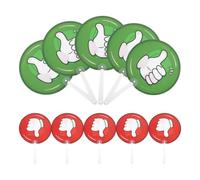 10 Pezzi Cartelli di Voto in Plastica Bifacciali per Domande | Strumento Leggero e Riutilizzabile, per Insegnanti e Istruzione Domestica, Attività Formative